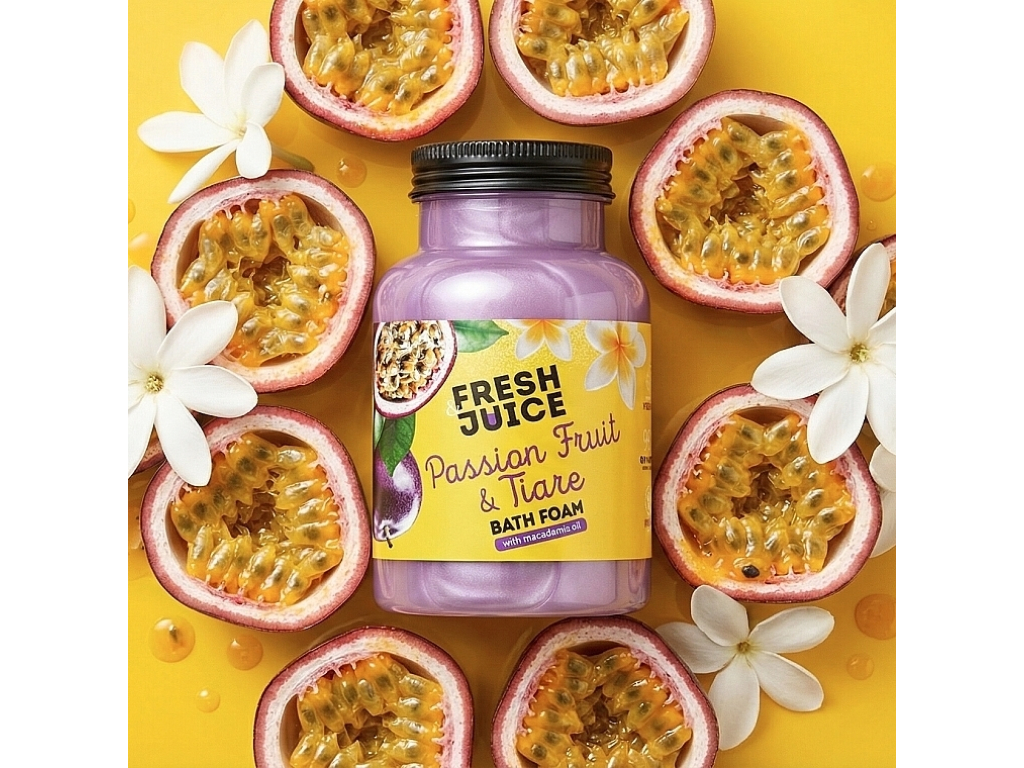 Пена для ванны Fresh Juice Passion Fruit & Tiare, 550 мл