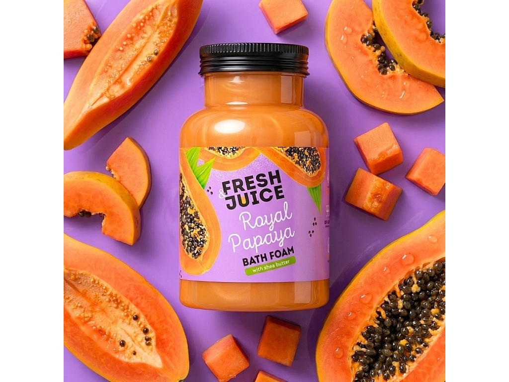 Пена для ванны Fresh Juice Royal Papaya, 550 мл