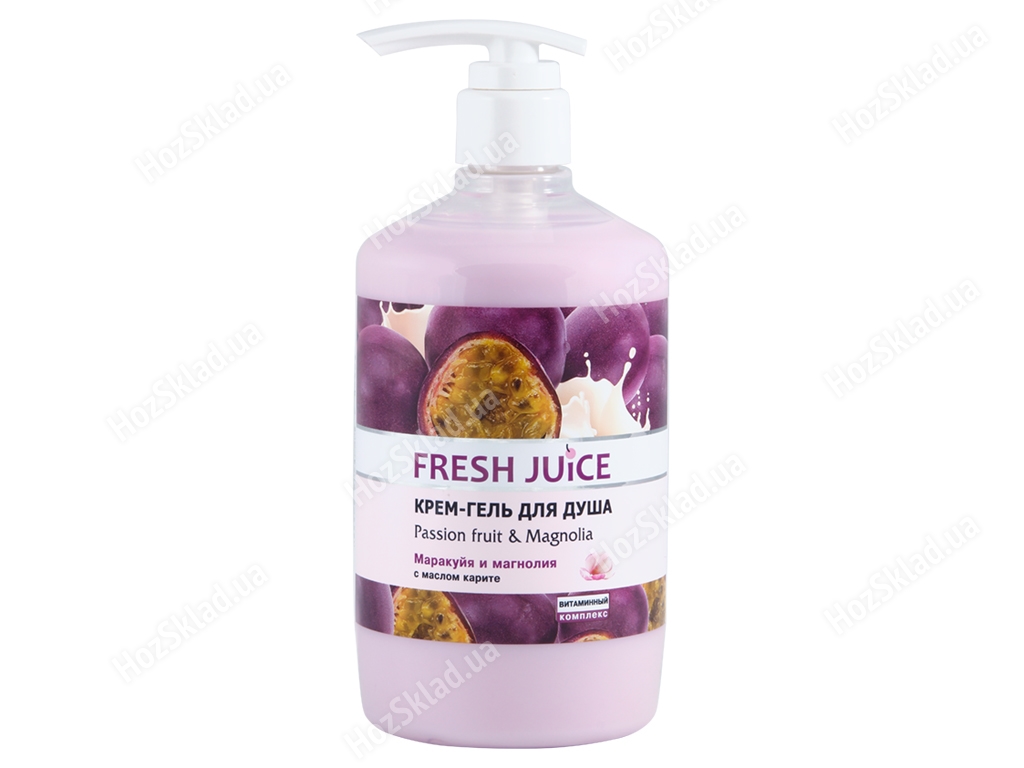 Крем-гель для душу Fresh Juice Passion fruit&Magnolia маракуйя і магнолія 750мл