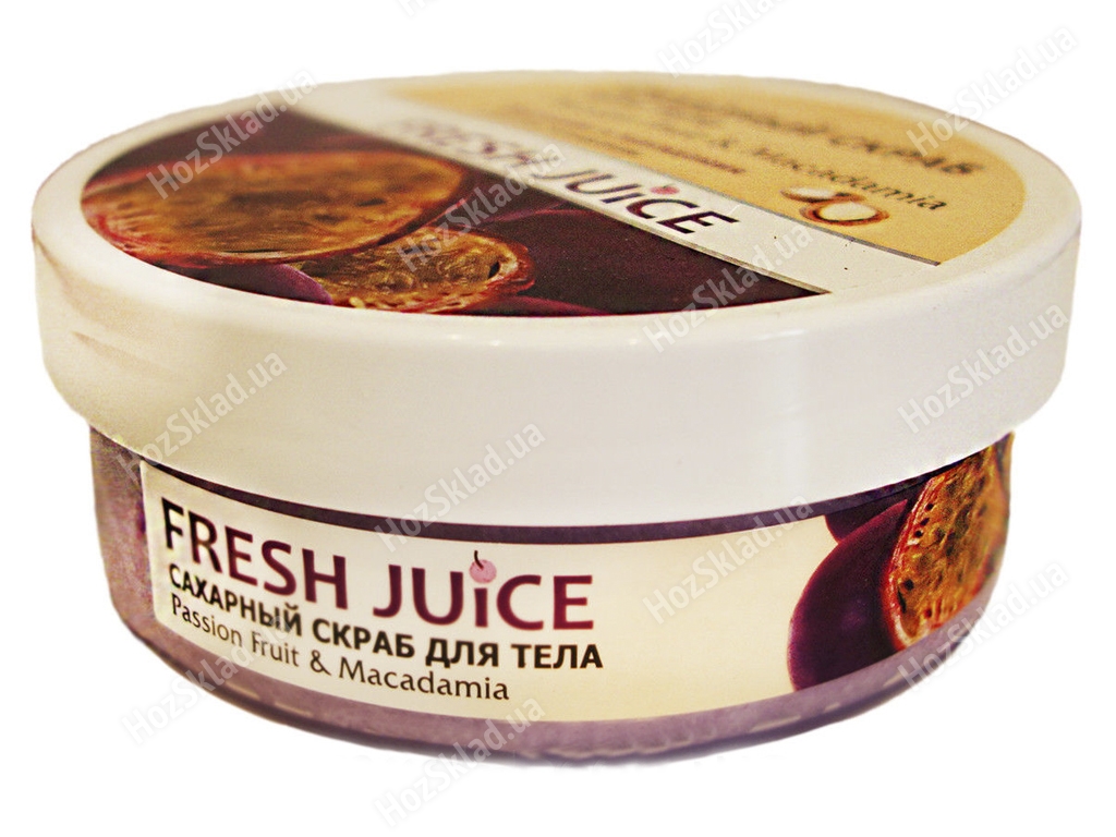 Цукровий скраб для тіла Fresh Juice Passion Fruit & Macadamia 225мл
