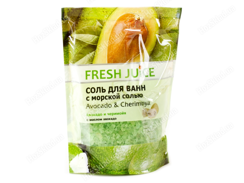 Соль для ванной Fresh juice Avocado&cherimoya дой-пак 500мл