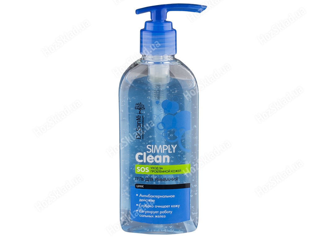 Гель для вмивання Dr.Sante Simply Clean SOS, антибактеріальний, для проблемної шкіри 200мл