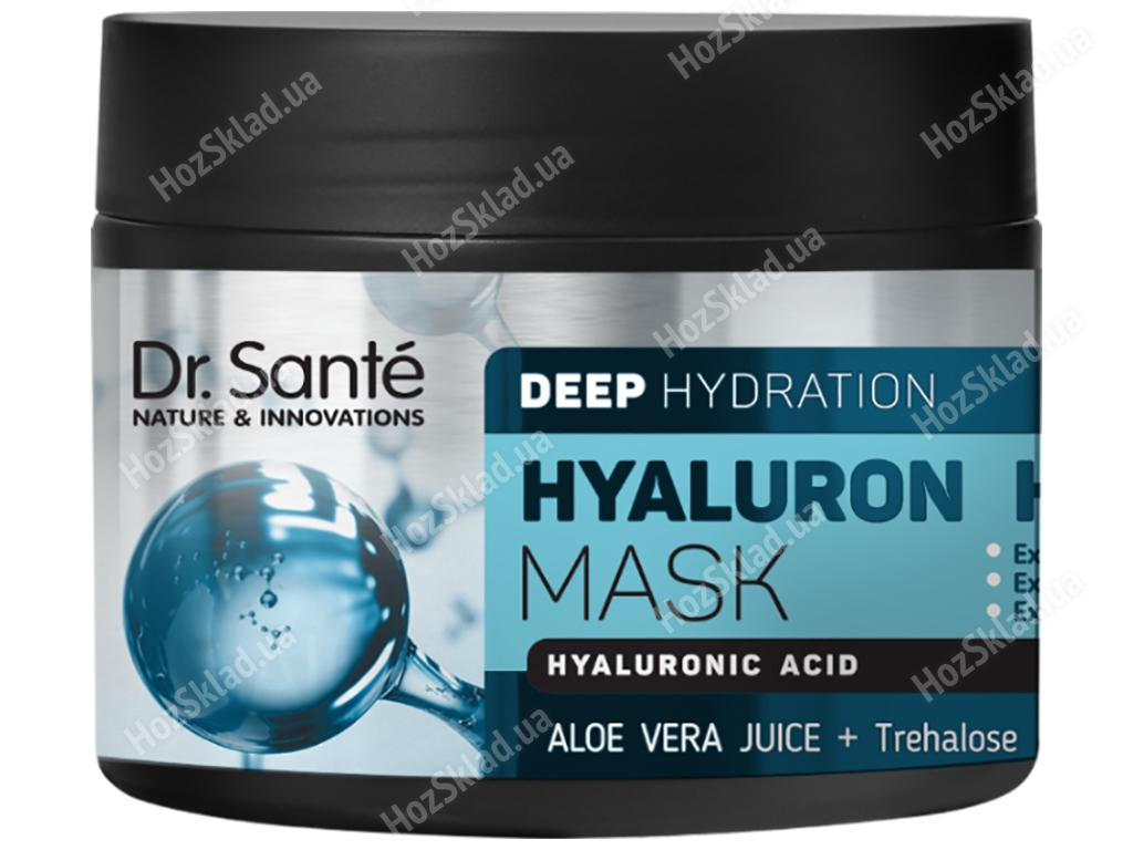 Маска для волосся Dr.Sante Hyaluron Hair Deep hydration з алое вера та трегалозою 300мл