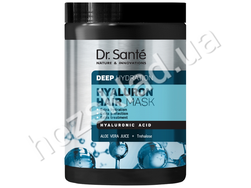 Маска для волос Dr.Sante Hyaluron Hair Deep hydration с алоэ вера и трегалозой 1л