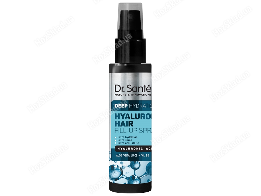 Спрей Fill-up для волосся Dr.Sante Hyaluron Hair Deep hydration алое вера і вітамін В5 150мл