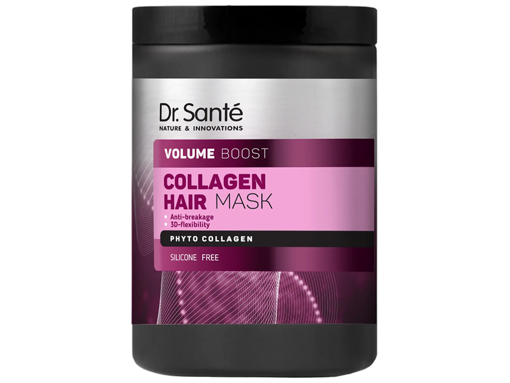 Маска для волос Dr.Sante Collagen Hair Volume boost без силиконов 1л
