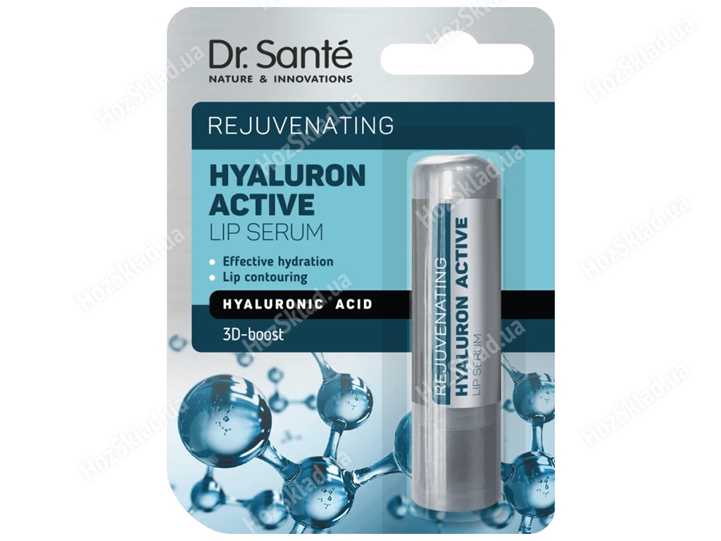 Сироватка для губ Dr.Sante Hyaluron Active Rejuvenating бальзам 3,6г