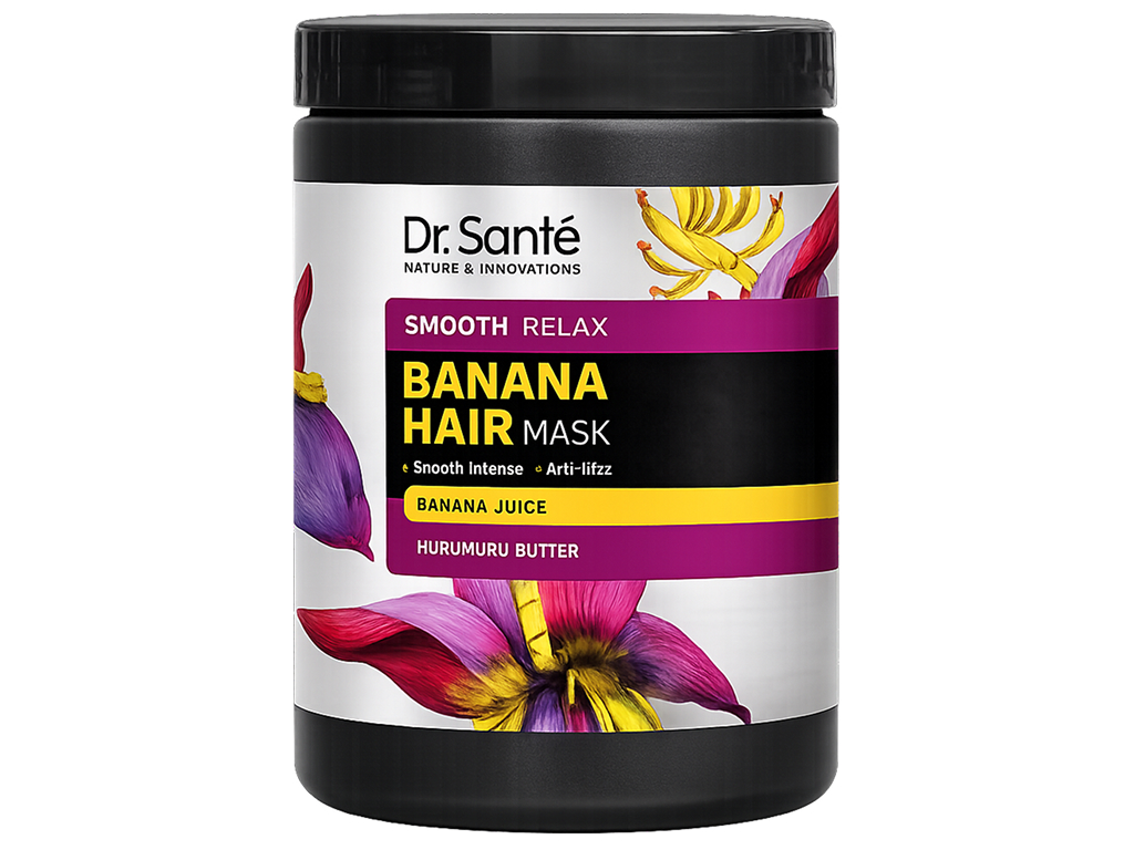 Маска для волос Dr. Sante Banana Hair Mask, разглаживающая, 1л