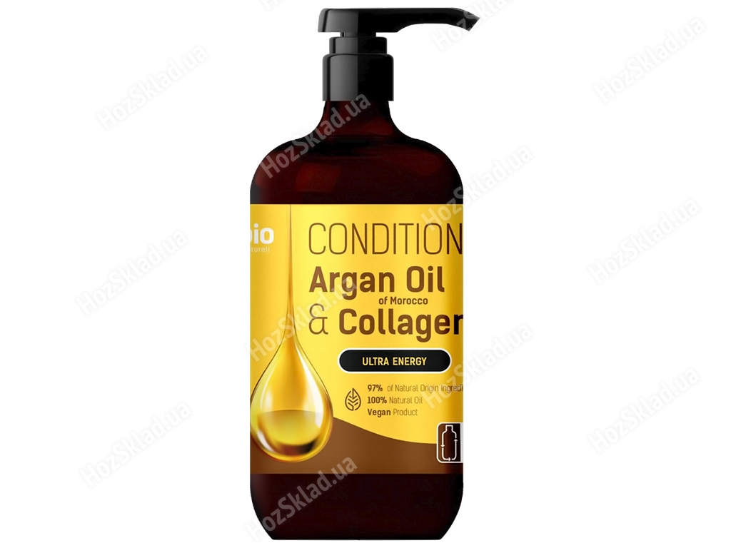 Кондиціонер для волосся Bio Naturell, Argan Oil of Morocco & Collagen, 946мл