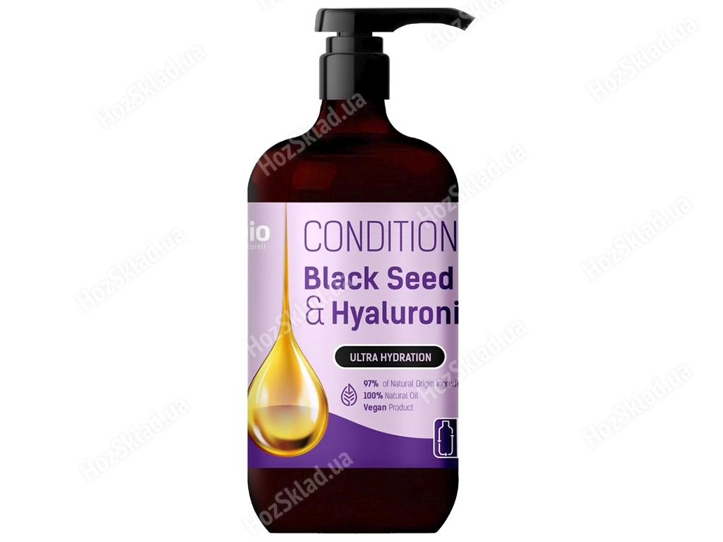 Кондиціонер для волосся Bio Naturell, Black Seed Oil & Hyaluronic Acid, 946мл