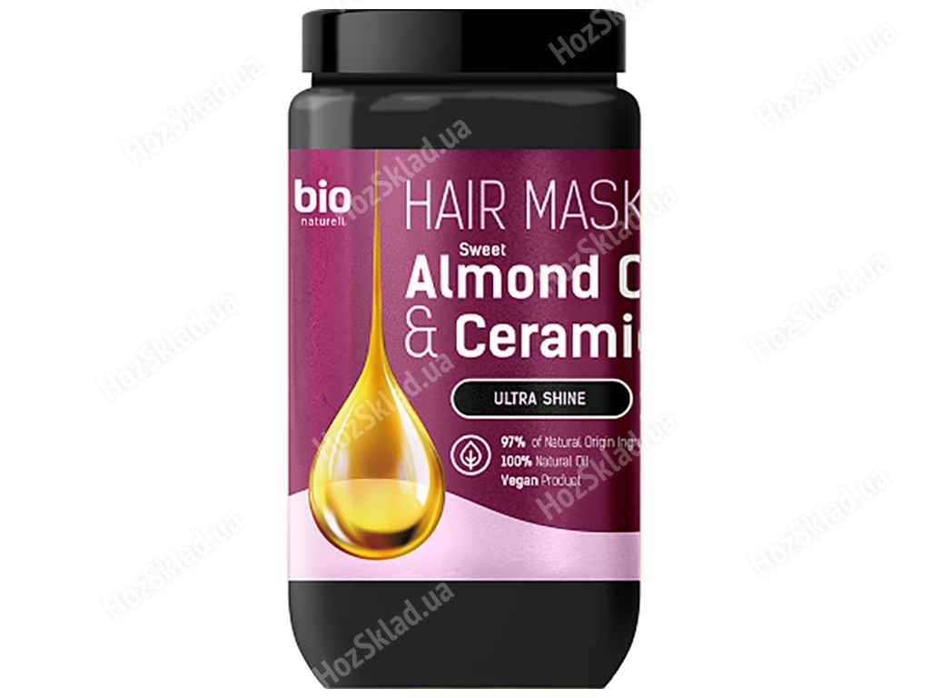 Маска для волос Bio Naturell Sweet Almond Oil&Ceramides ультраблеск 946мл