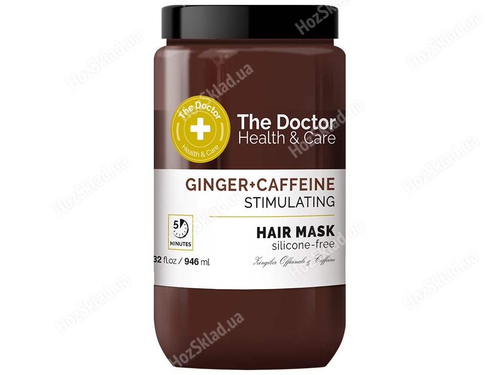 Маска для волос The Doctor Health&Care Ginger + Caffeine, Стимулирующая, 946мл