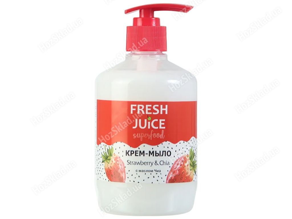 Жидкое крем-мыло Fresh Juice Superfood Strawberry&Chia 460мл
