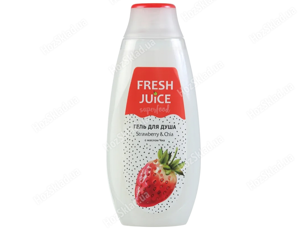 Гель для душа Fresh Juice Superfood Strawberry&Chia 400мл