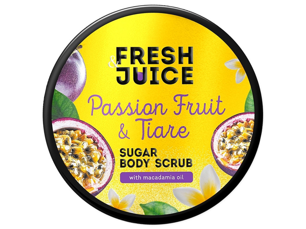Цукровий скраб для тіла Fresh Juice Passion Fruit & Tiare, 200 мл