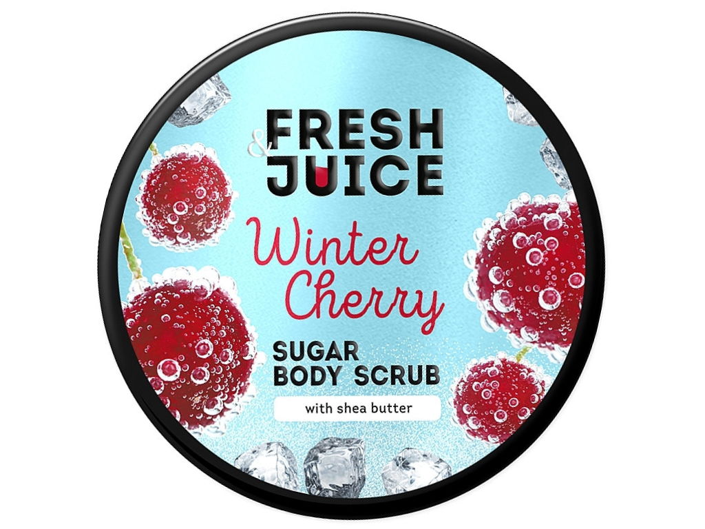 Цукровий скраб для тіла Fresh Juice Winter Cherry, 200 мл