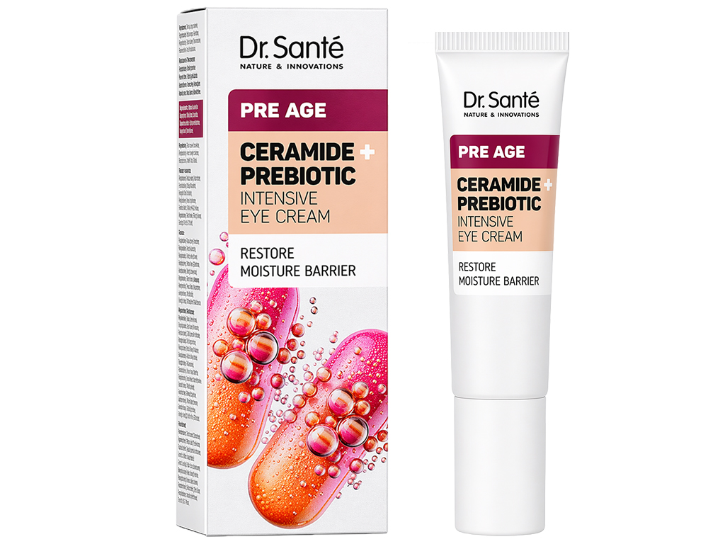 Крем для шкіри навколо очей Dr.Sante Pre Age, з керамідами та пребіотиками, 15мл
