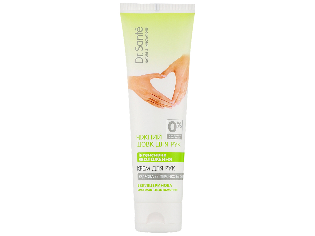 Крем для рук Dr. Sante Нежный шелк, интенсивное увлажнение, с кедровым и персиковым маслом, 75 мл