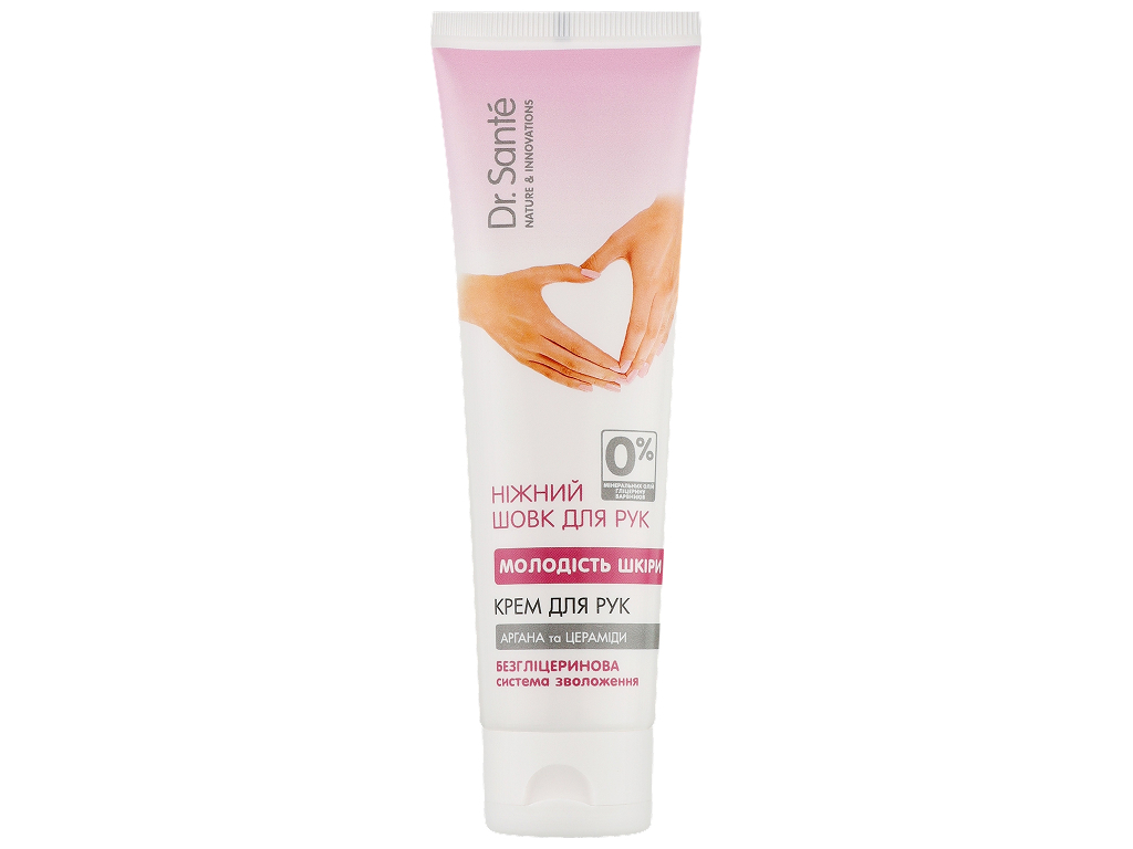 Крем для рук Dr. Sante Нежный шелк, молодость кожи, с аргановым маслом и церамидами, 75мл