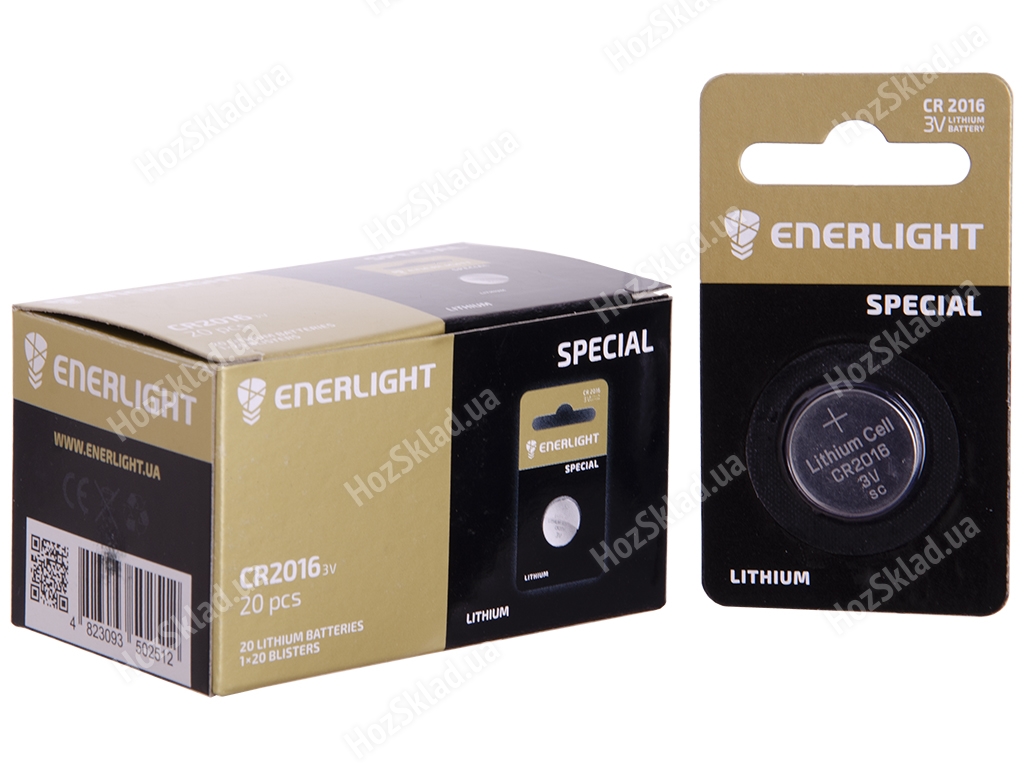 Батарейка литиевая Enerlight Special 3V, CR2016 (цена за блистер 1шт) 4823093502505
