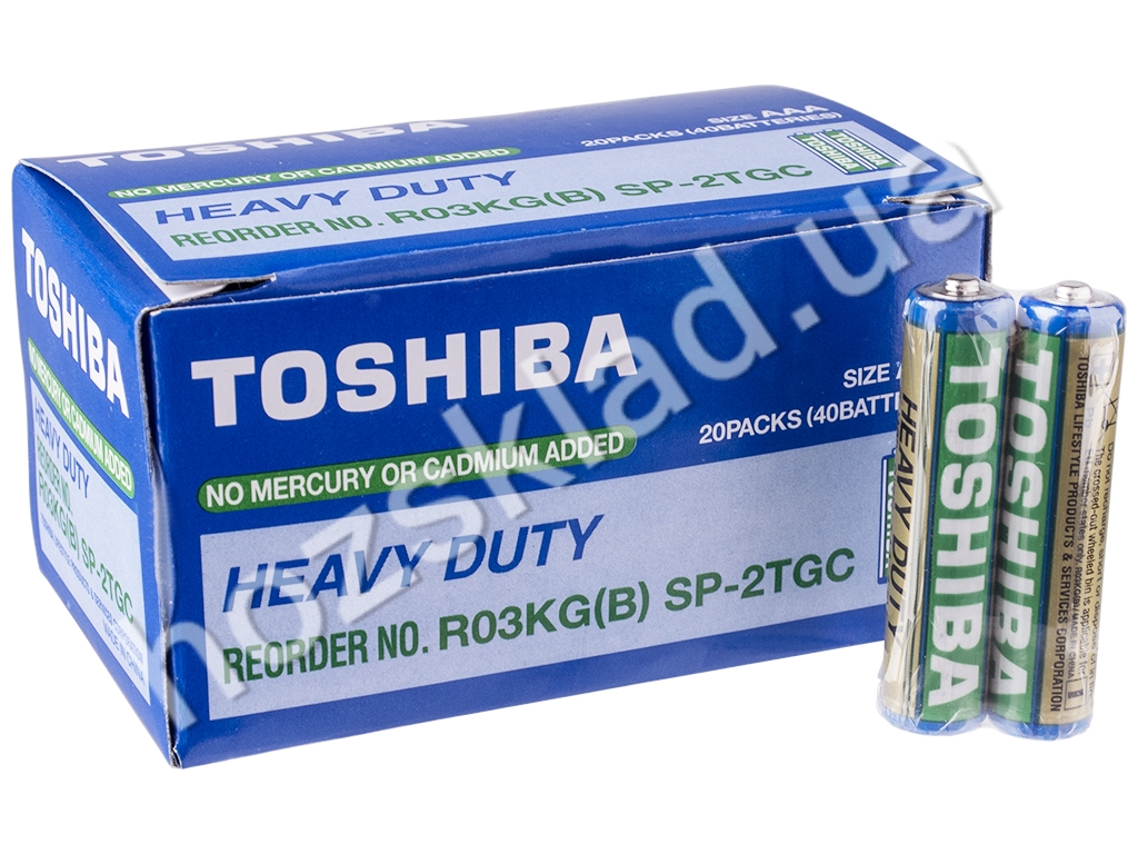 Купить Батарейка солевая TOSHIBA Heavy Duty, 1,5V, AAA, R03 (цена за .