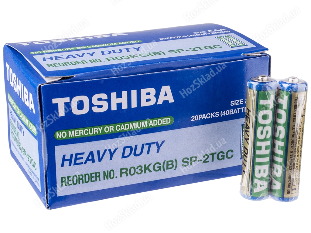 Батарейка сольова TOSHIBA Heavy Duty, 1,5V, AAA, R03 (ціна за спайку 2шт) 4904530593444