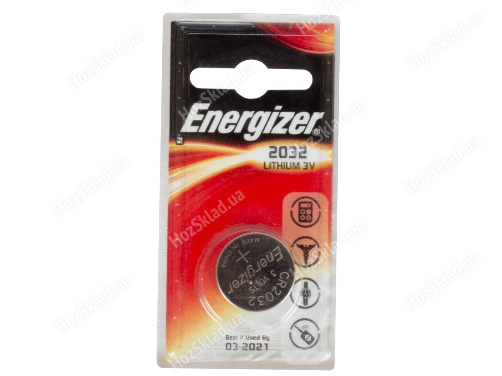 Батарейка литиевая Energizer 2032 3V (цена за 1 шт) 7638900083040