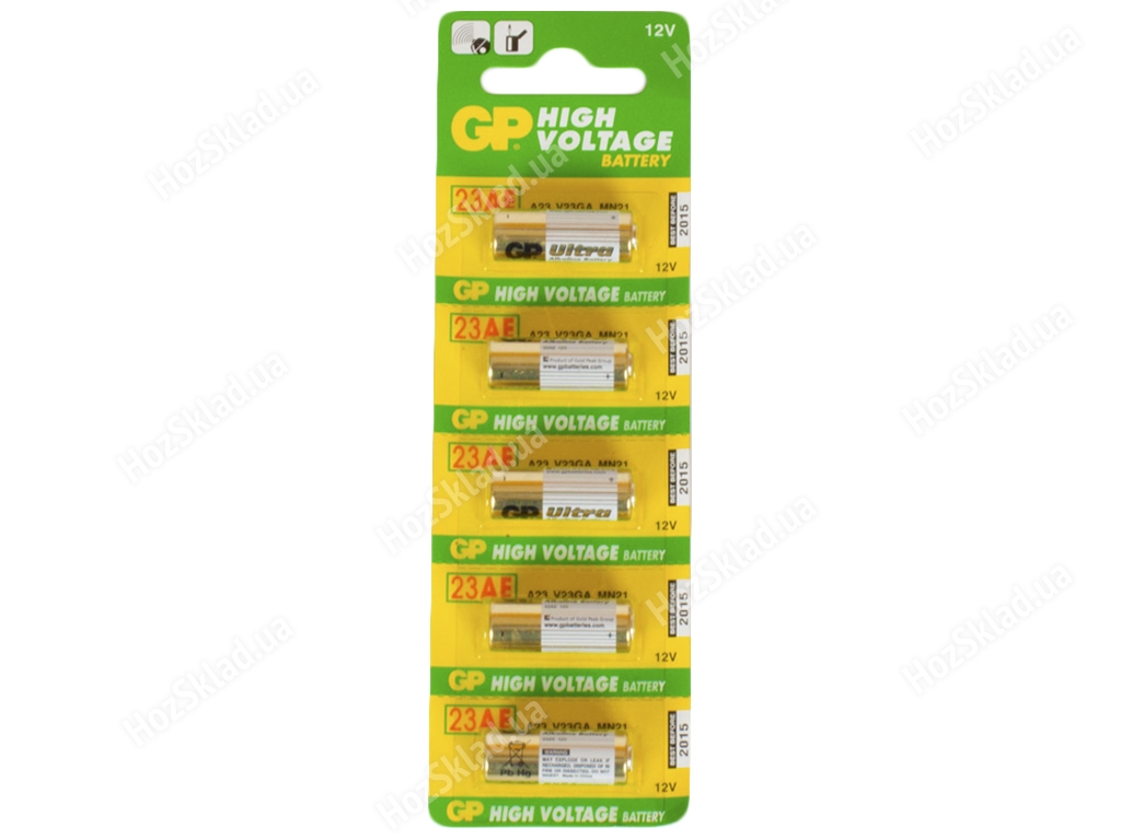 Батарейка GP Hight Voltage алкалінова (ціна за блістер 5шт) 23A 4891199042140