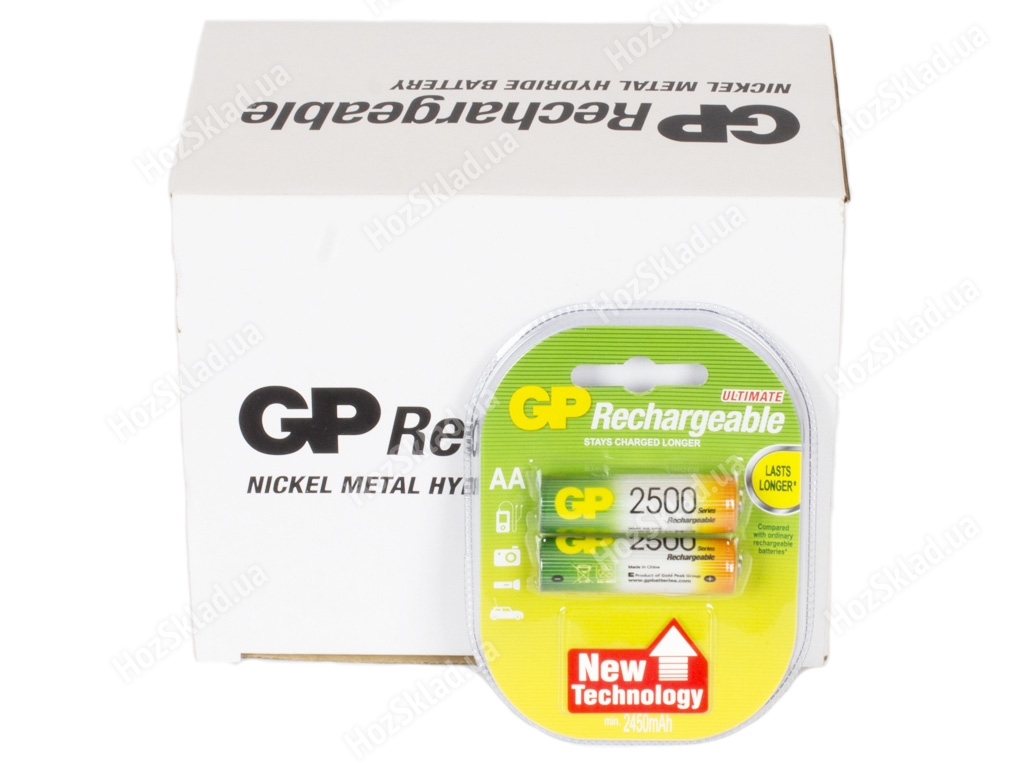 Аккумулятор GP Rechargeable AA 2500 mPa (цена за блистер 2 шт) 4891199069901