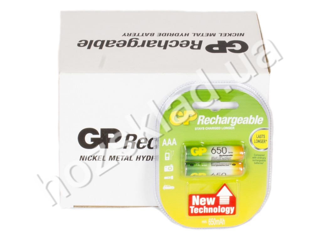 Аккумулятор GP Rechargeable AAA 650 mPa (цена за блистер 2 шт) 4891199043147