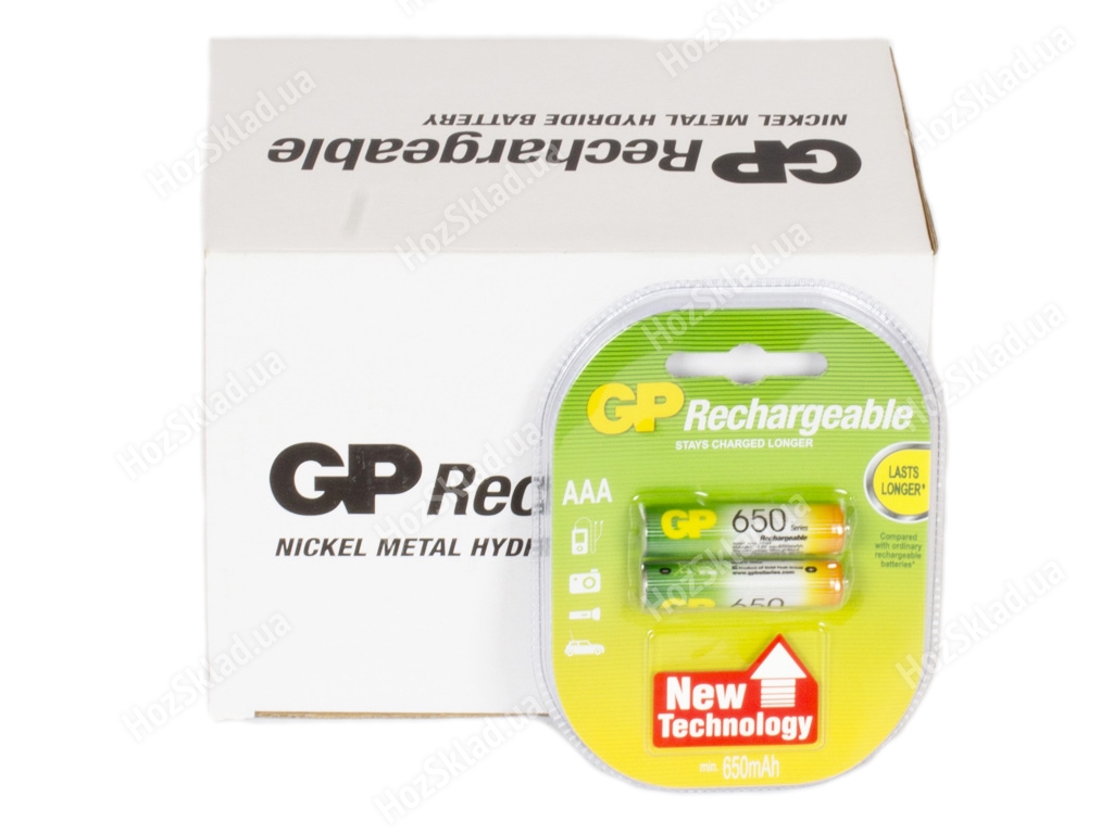 Аккумулятор GP Rechargeable AAA 650 mPa (цена за блистер 2 шт) 4891199043147