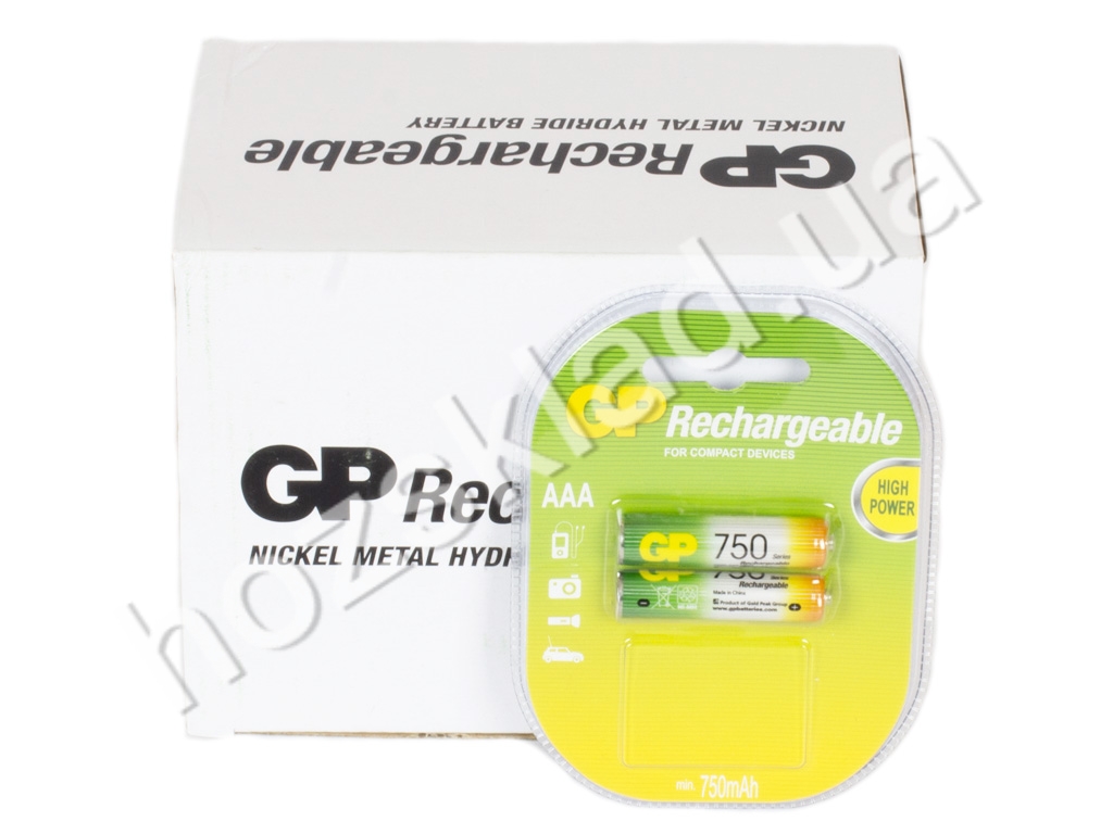 Купить Аккумулятор GP Rechargeable AAA 750 mPa (цена за блистер 2 шт) 4891199043024 - фото 3