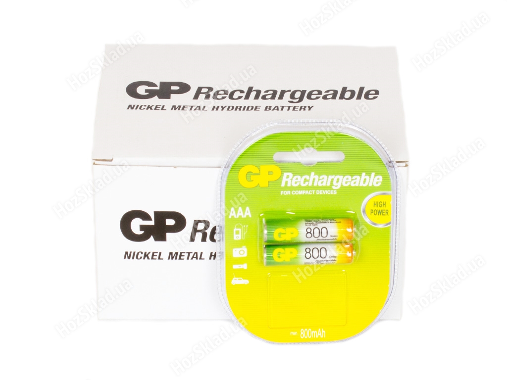 Аккумулятор GP Rechargeable AAA 800  mPa (цена за блістер 2 шт) 4891199042966