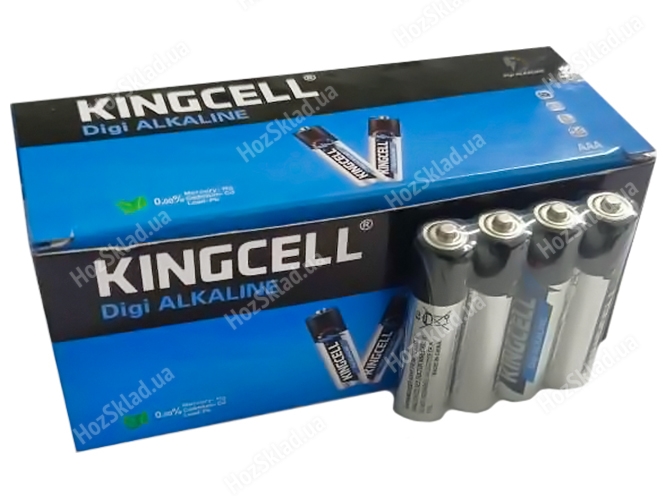 Батарейка алкалиновая Kingcell 1,5V, AAA, LR03 (цена за спайку 4шт) 6973467017031