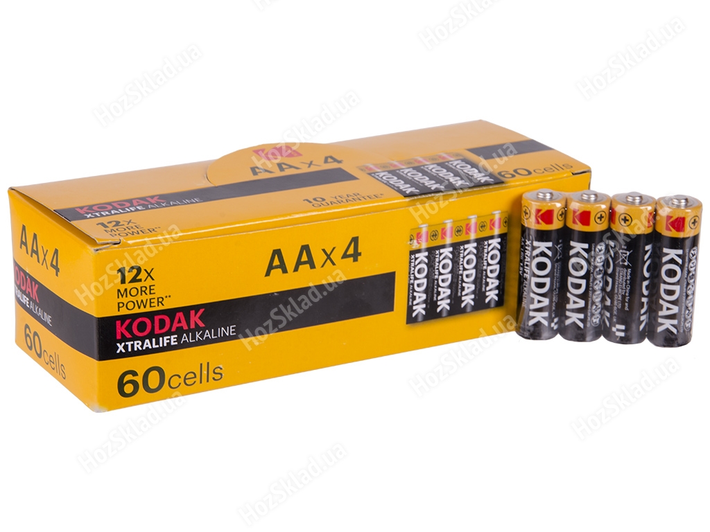 Батарейка алкалінова Kodak Xtralife, 1.5V, AA, LR6 (ціна за спайку 4шт) 887930411775