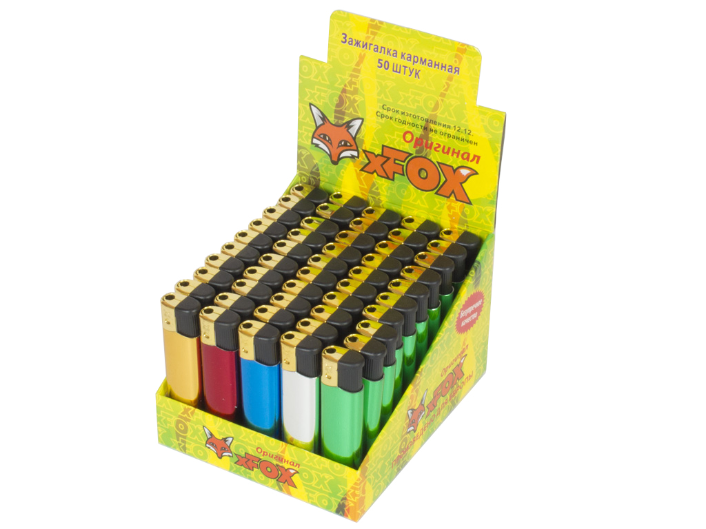 Зажигалка карманная металик xFox