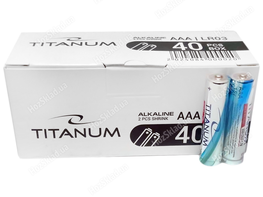 Батарейка алкалінова Titanum AAA, 1,5V, LR03 (ціна за спайку 2шт) 4820118293998