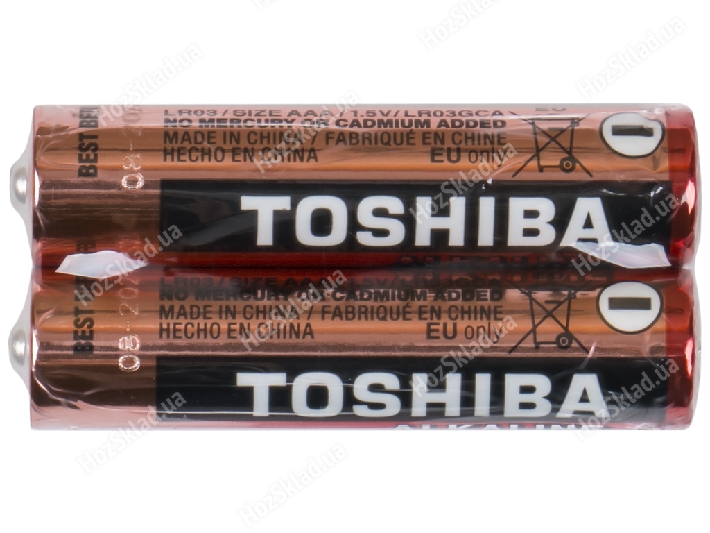 Батарейка алкалінова Toshiba, 1,5V, AAA, LR03 (ціна за спайку 2шт) 4904530594953