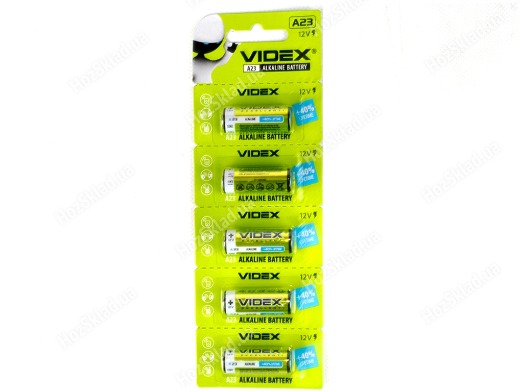 Батарейка алкалиновая Videx A23 12V, A23 (цена за упаковку 5шт) 4820118294735
