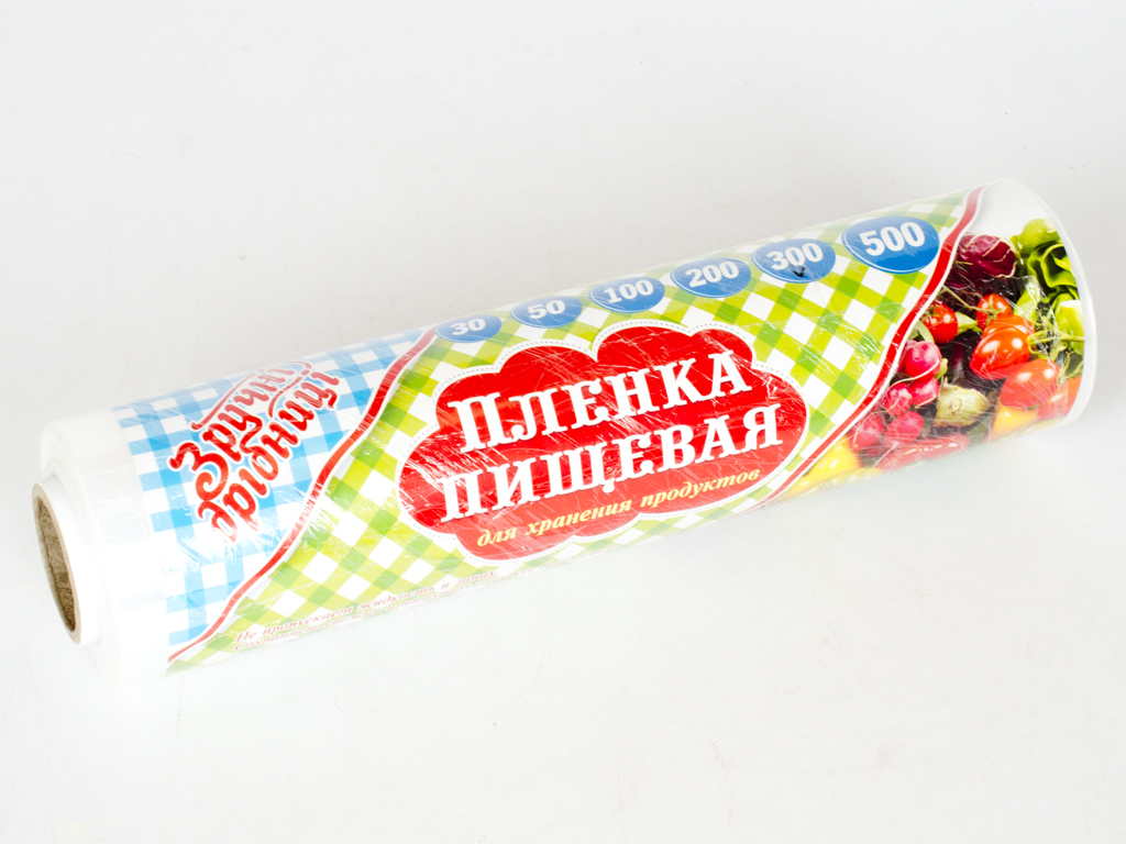 Плёнка пищевая стрейчевая для хранения продуктов "Зручні Дрібниці" 300м