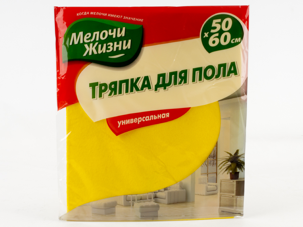 Тряпка половая универсальная вискоза-полиэстер "Мелочи Жизни" 50x60см