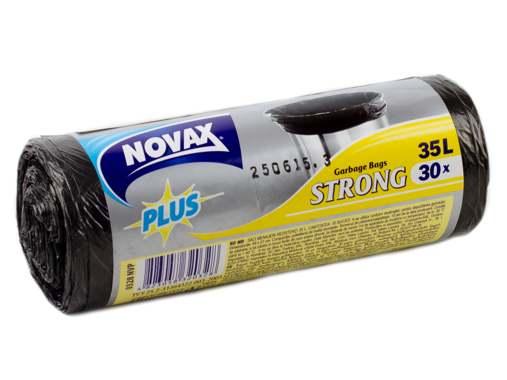 Мусорные пакеты 35л "Novax" Plus Srong 30шт