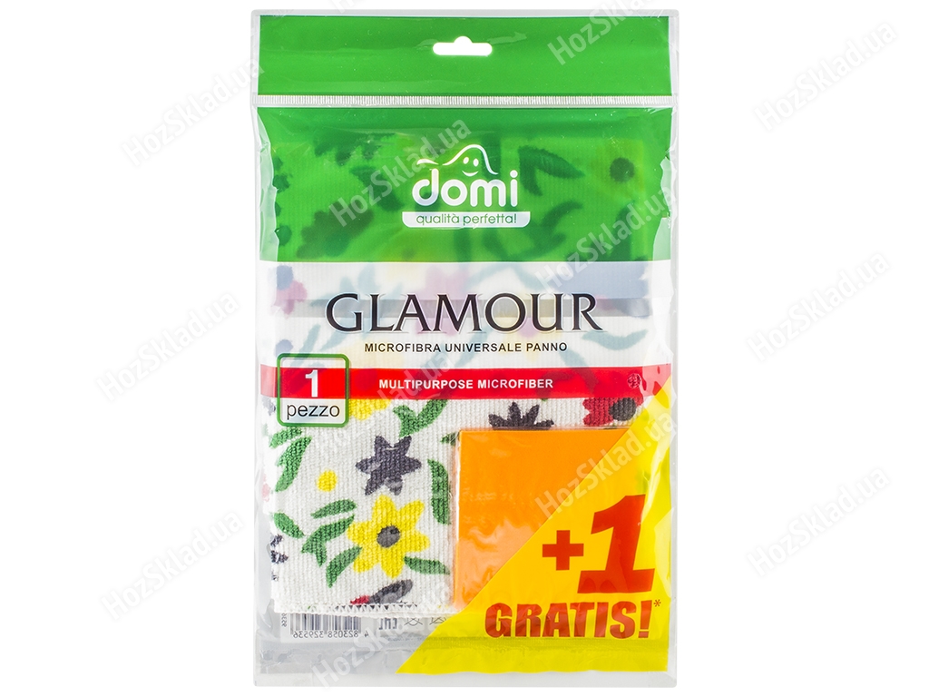 Салфетка из микрофибры универсальная Domi Glamour (цена за 1шт)
