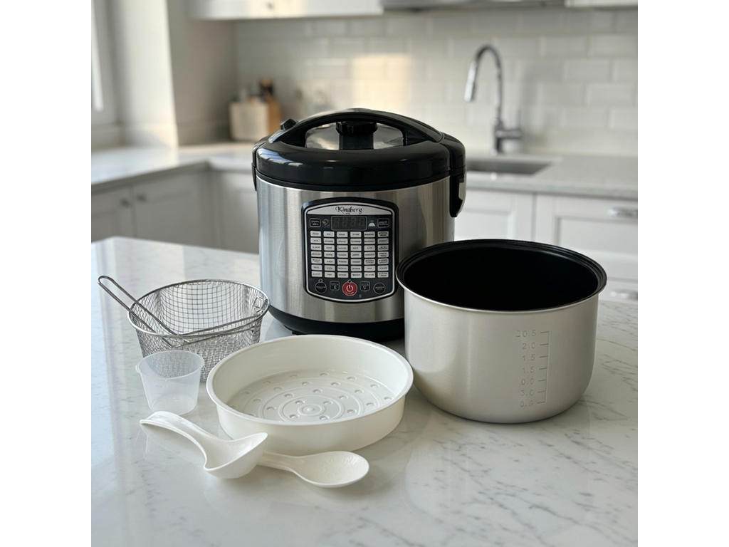 Мультиварка Kingberg KB-2001, 43 программы, LCD дисплей, 900Вт, 5л