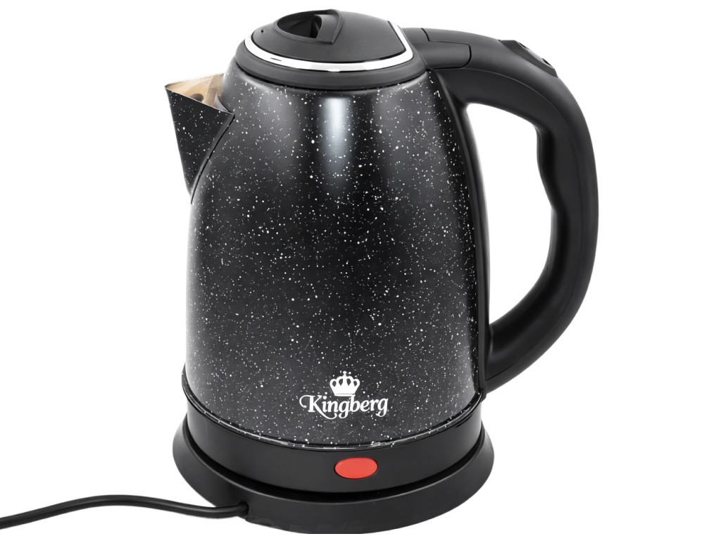 Чайник электрический Kingberg, нержавеющая сталь, мармуровое покрытие, 2 л, 1800 Вт