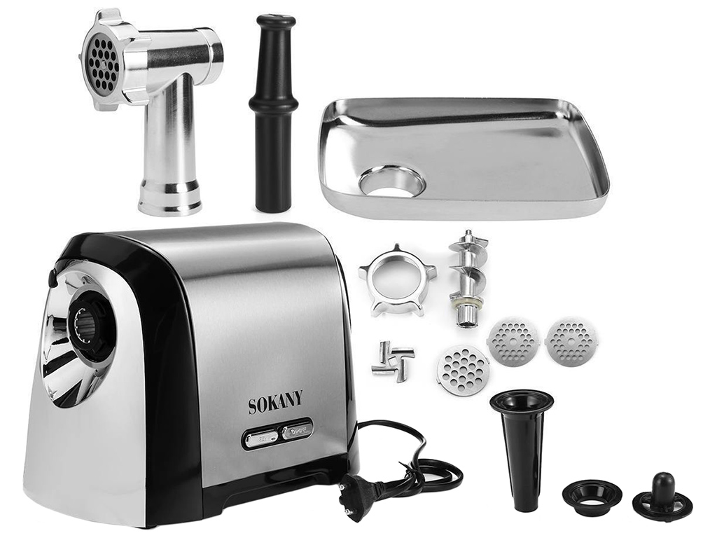 Мясорубка Sokany, с корпусом из нержавеющей стали, 2500Вт