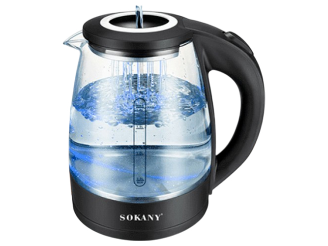 Чайник электрический Sokany, 1500Вт, 1,8л