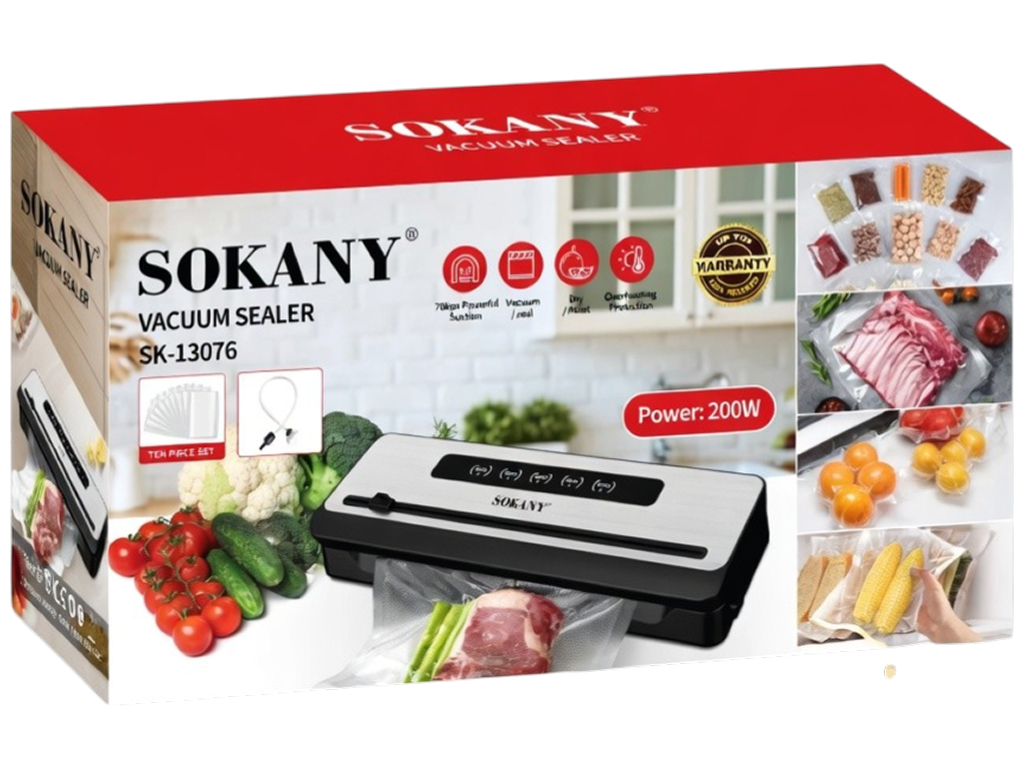 Вакууматор Sokany, 100Вт, запайка до 32 см
