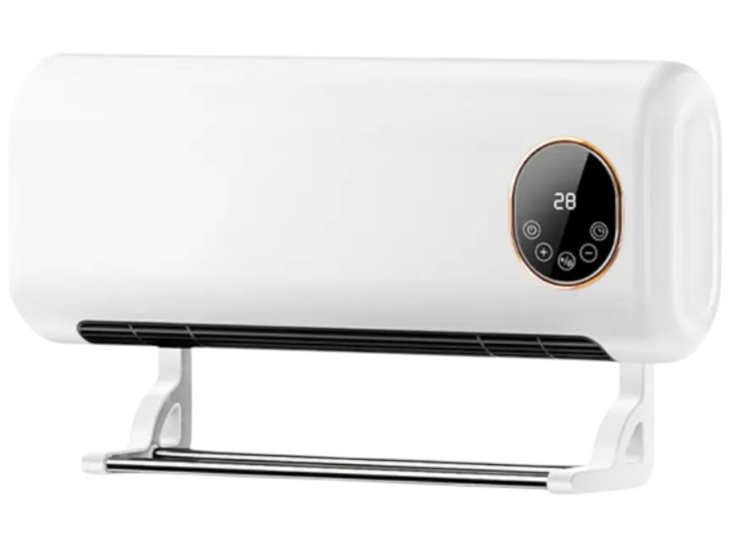 Тепловентилятор настінний Sokany, 2000Вт, з пультом керування та дисплеєм, пластик, 56,5x17x24,7см