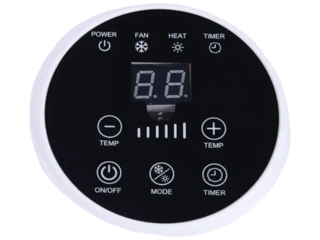 Тепловентилятор настінний Sokany, 2000Вт, пульт, сушарка, LED дисплей, пластик, 57,5x22,5x15,5см